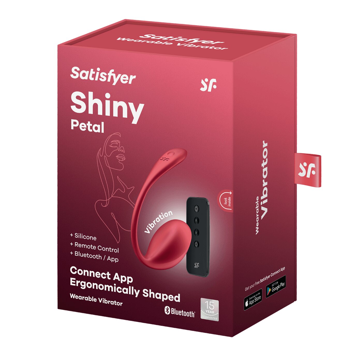 ovetto vibrante shiny petal rosso satisfyer