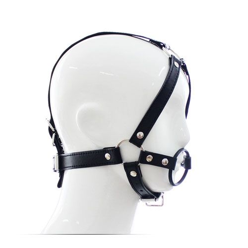 imbracatura per testa head harness ring gag toyz4lovers indossato lato destro