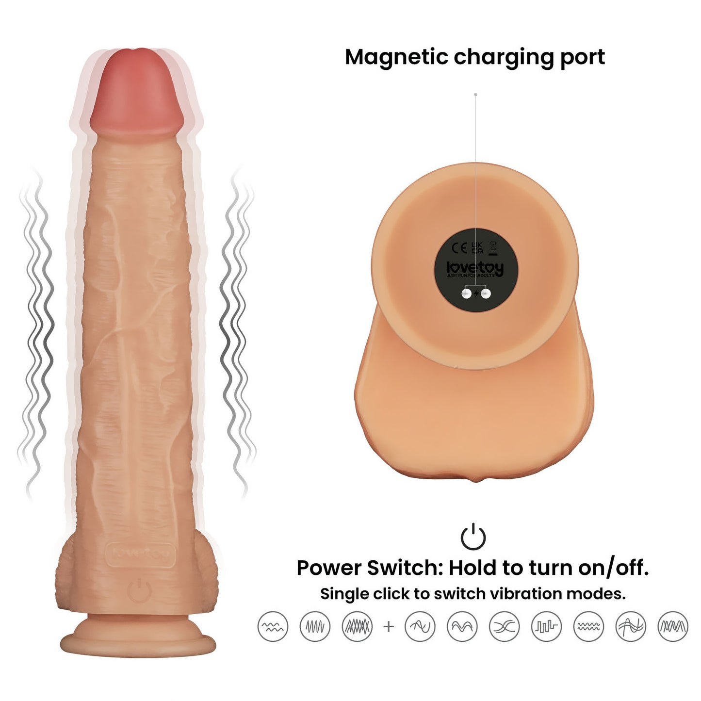 vibratore realistico true pleasure lovetoy