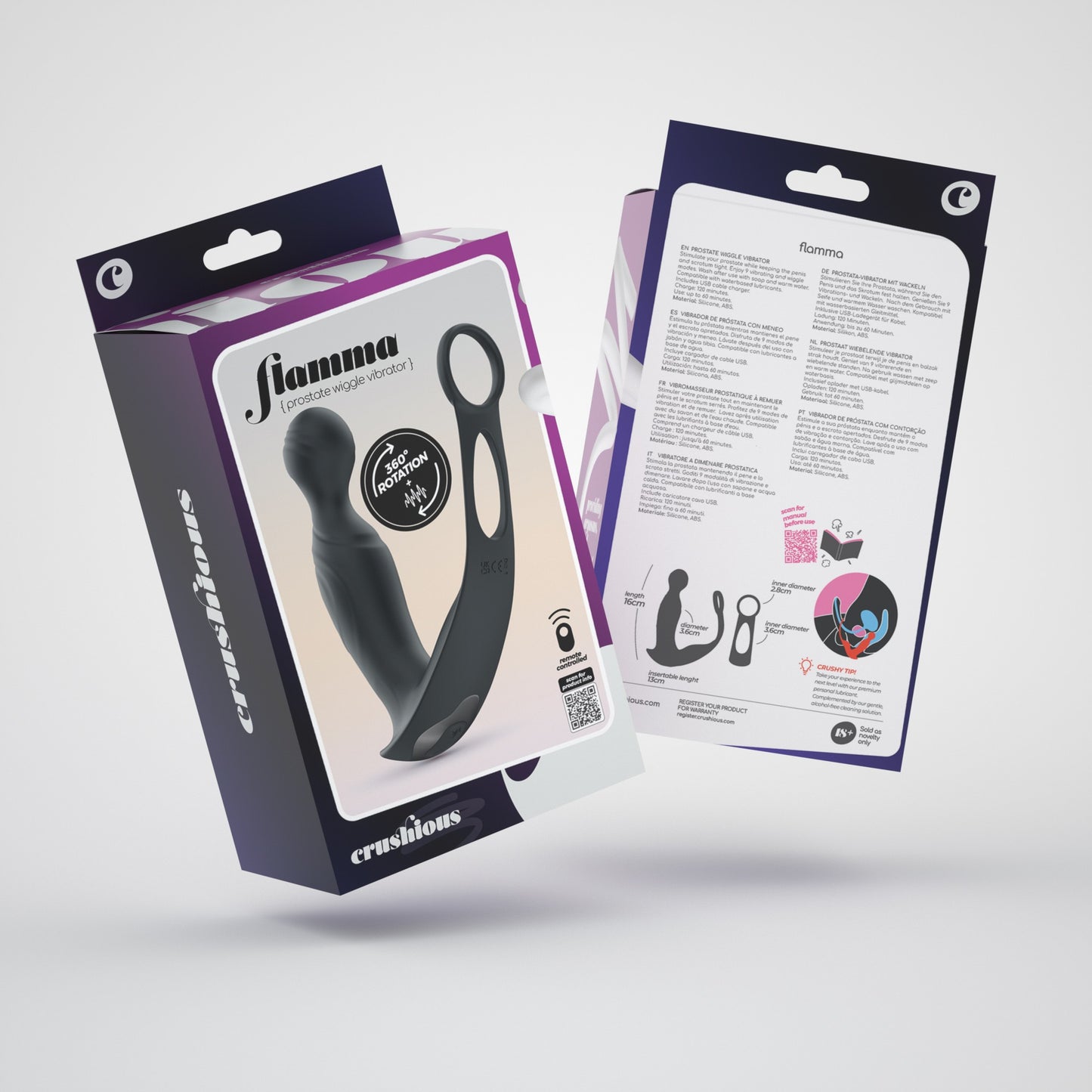 stimolatore prostata flamma nero crushious