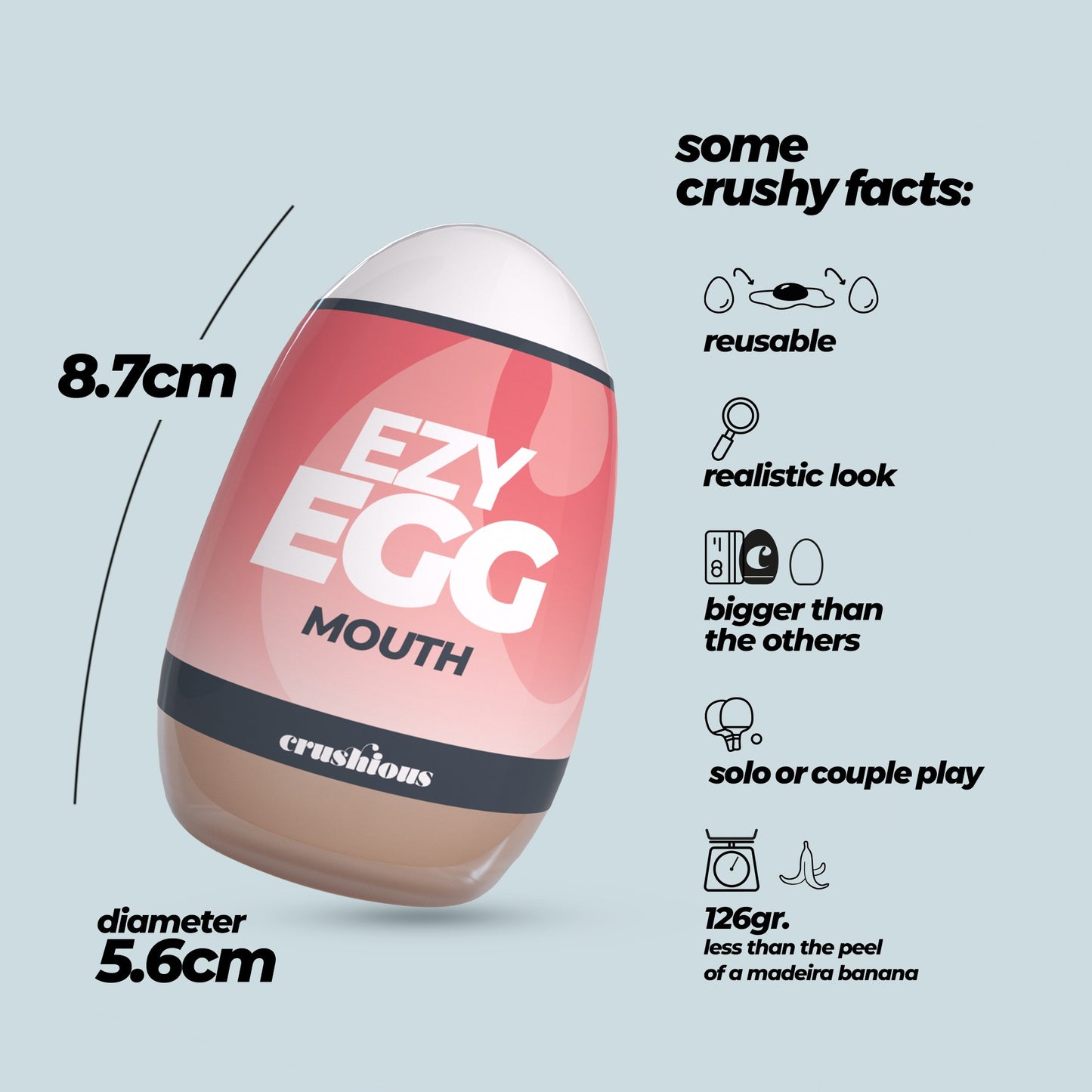 masturbatore ezy egg mouth crushious