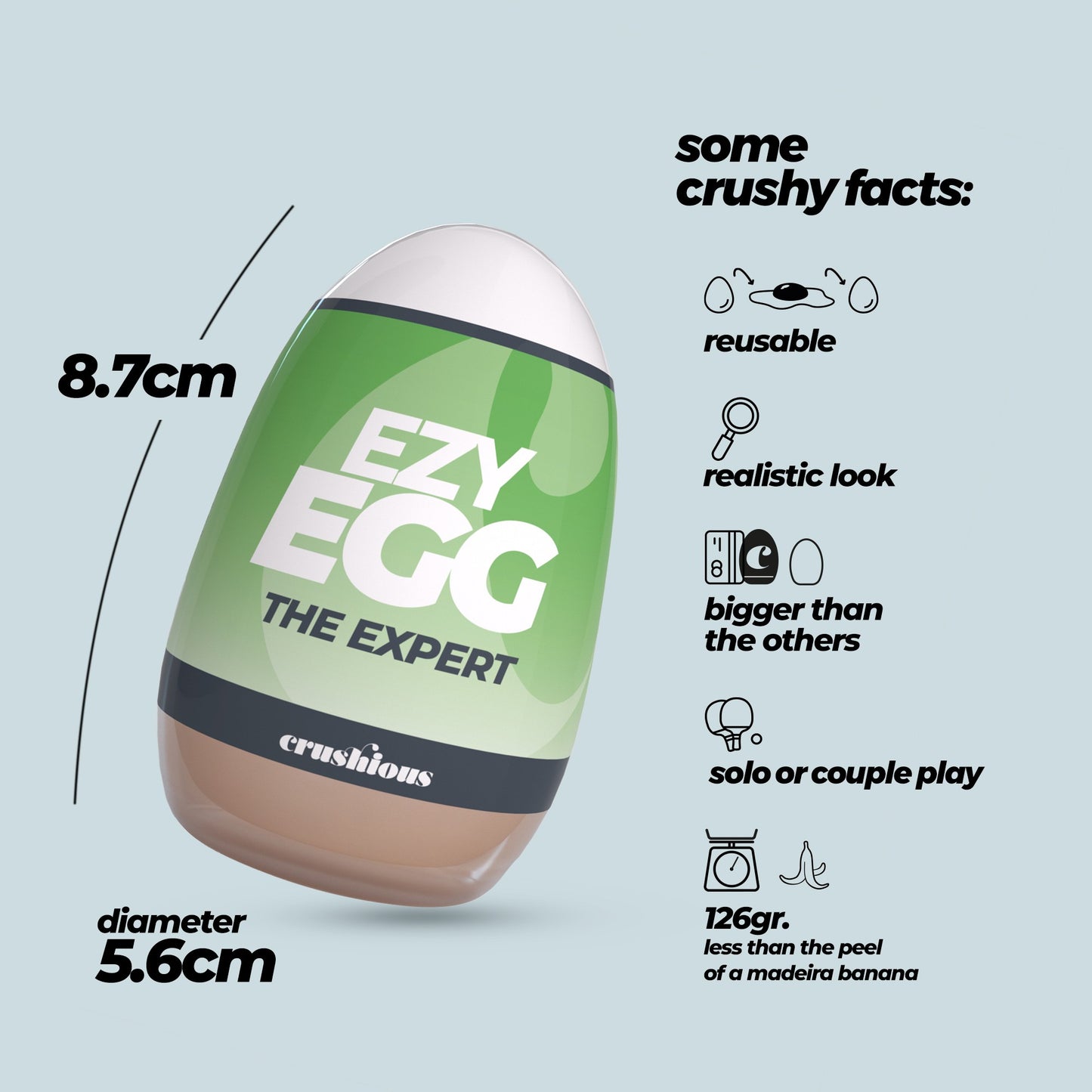 masturbatore ezy egg the expert crushious