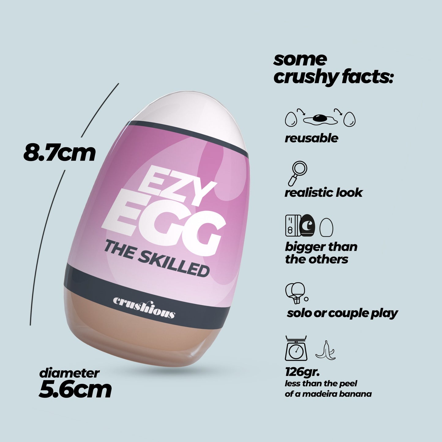 masturbatore ezy egg the skilled crushious