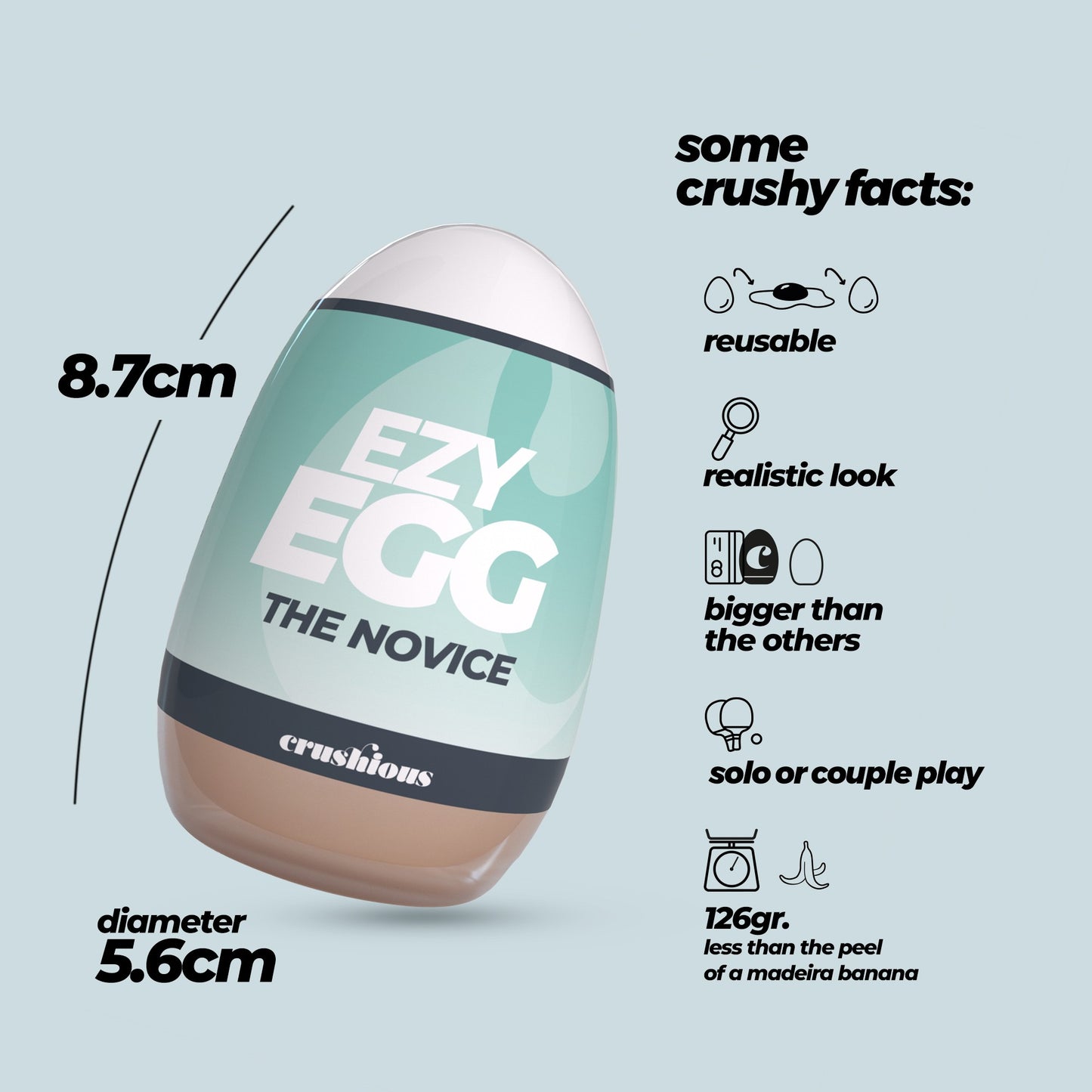 masturbatore ezy egg the novice crushious