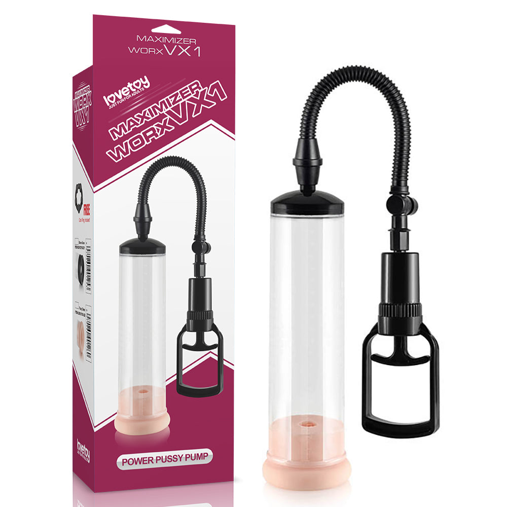 pompa sviluppatore pene maximizer worx vx1 pussy pump lovetoy scatola