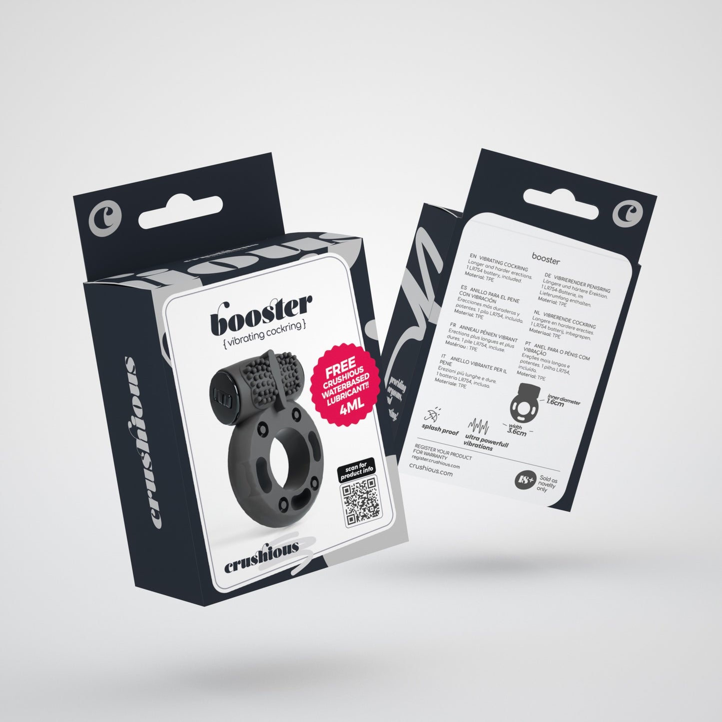 anello vibrante booster nero crushious