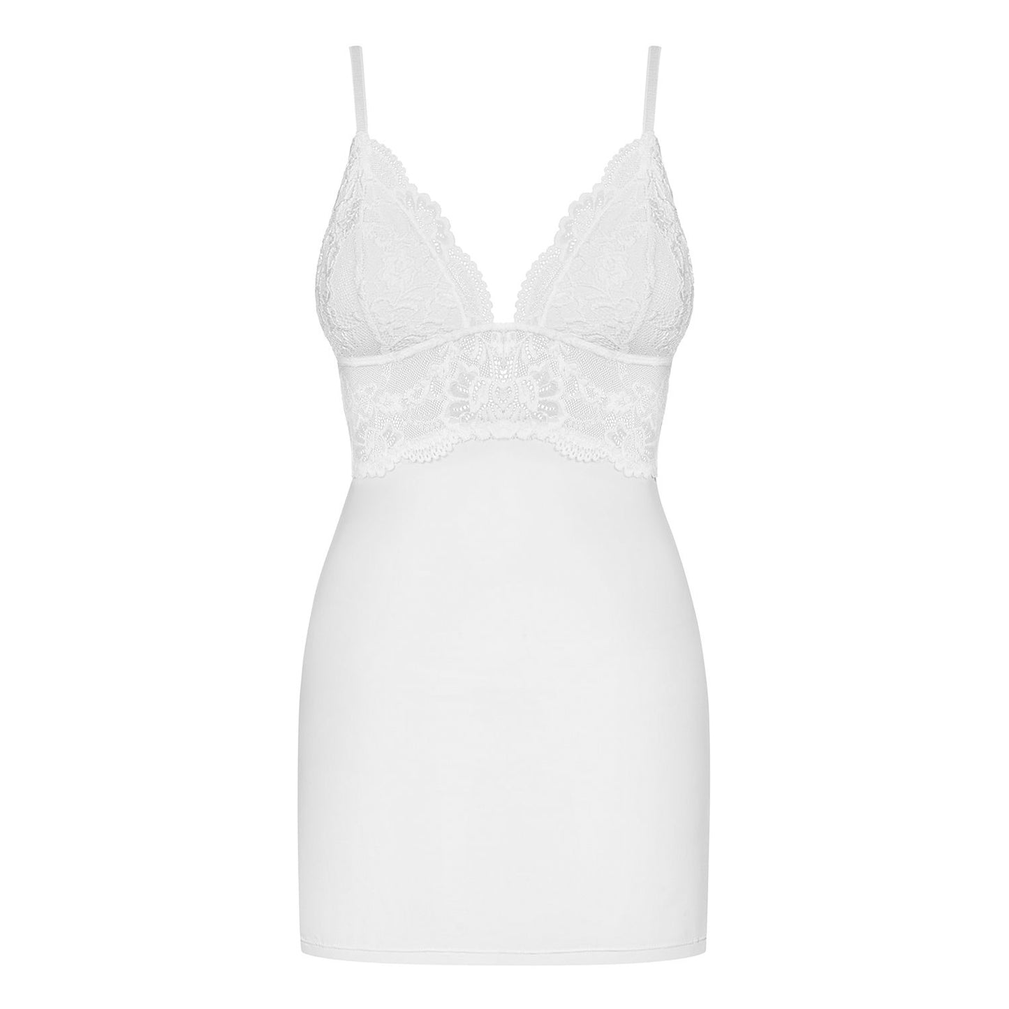 baby doll e perizoma sexy dream bianco sm obsessive