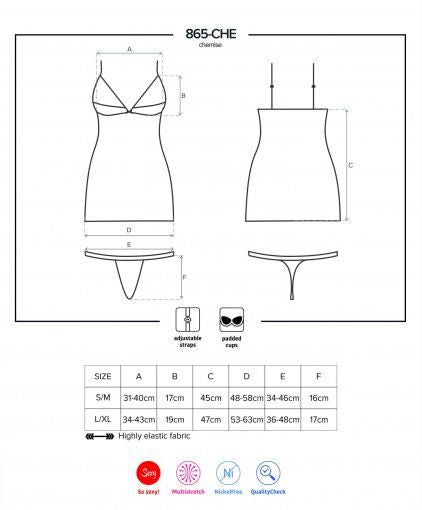 baby doll e perizoma sexy spicy nero sm obsessive