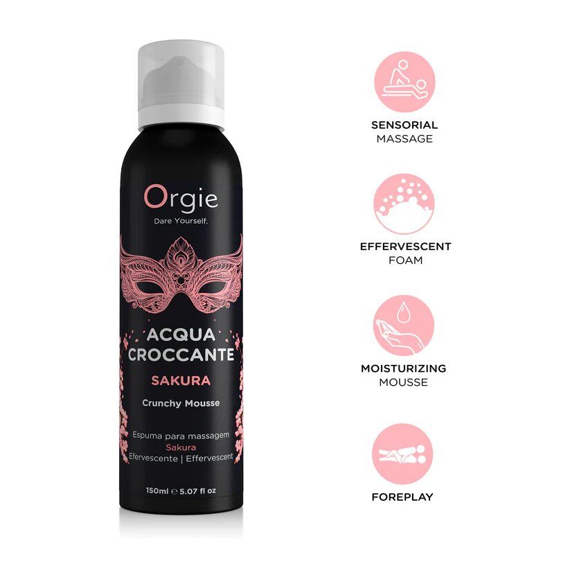 schiuma massaggio acqua croccante sakura 150ml orgie