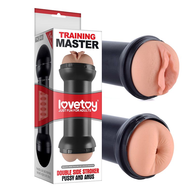 masturbatore maschile double side scatola
