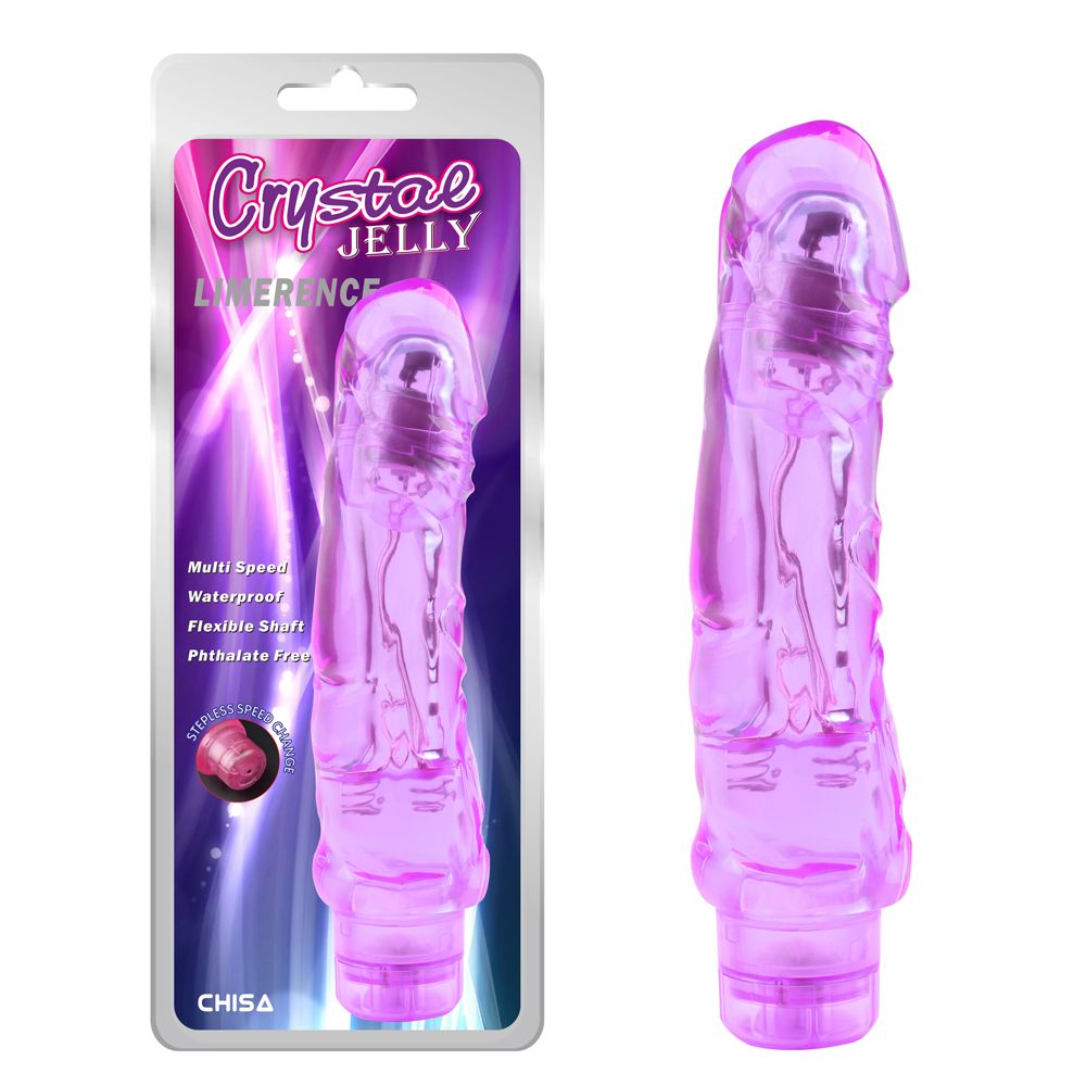 vibratore realistico limerence viola chisa scatola