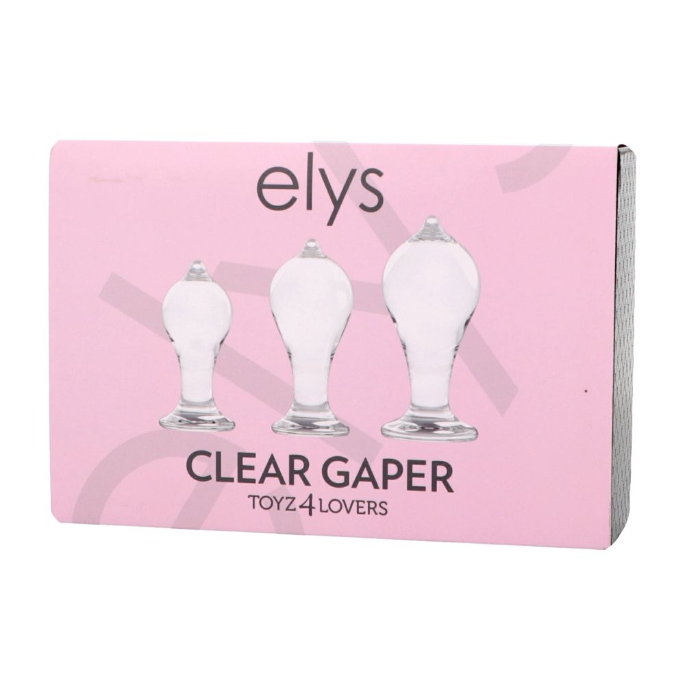 plug anale clear gaper set toyz4lovers