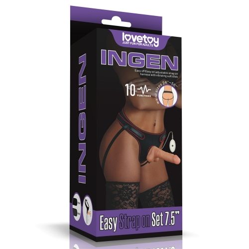 lovetoy_vibrating_easy_strapon_set_realistic_7.5 confezione