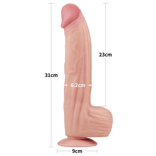 dildo_12_king_sized_sliding_skin_dual_layer misure