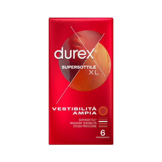 preservativi durex supersottile xl 6pz