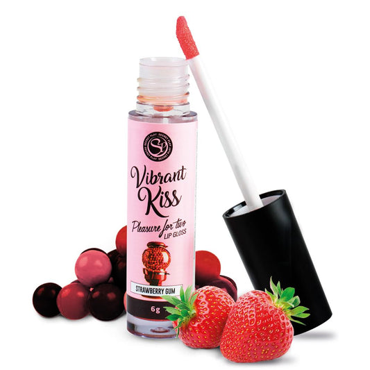 lucidalabbra sesso orale vibrant kiss fragola secret play dettaglio