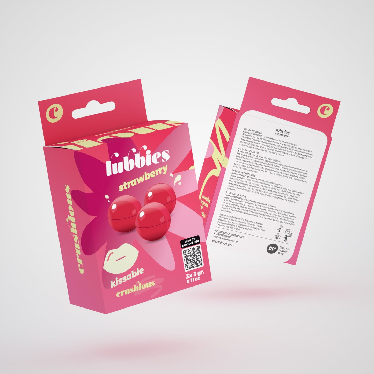 olio massaggio brazilian balls fragola crushious
