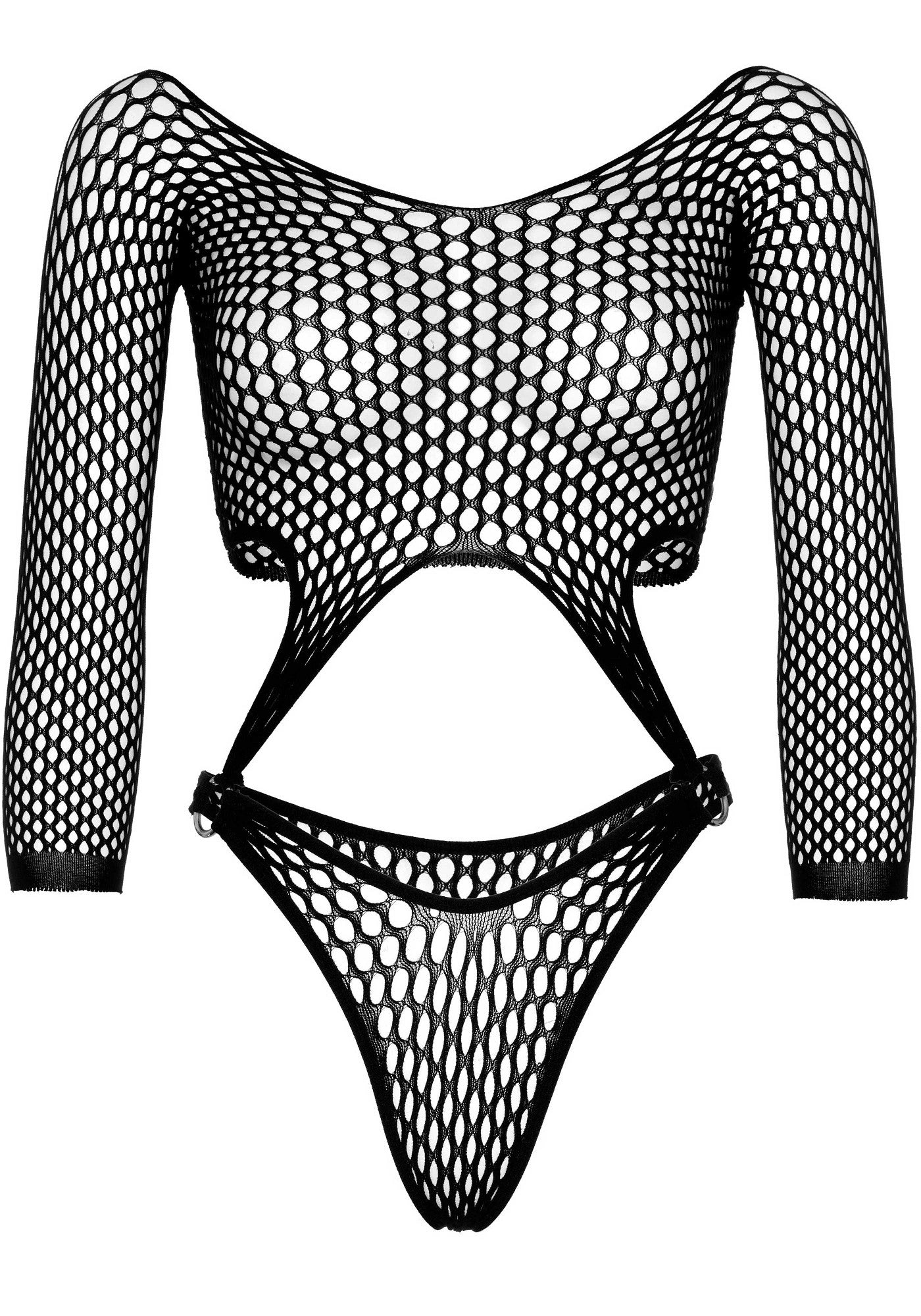 body sexy top thong back nero taglia unica leg avenue accessori