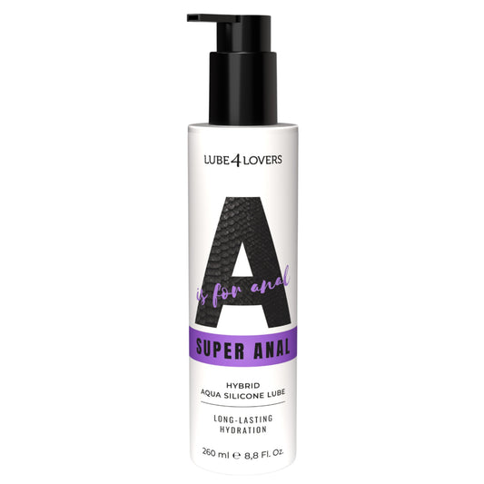 lubrificante anale a is for super anal 260ml lube4lovers