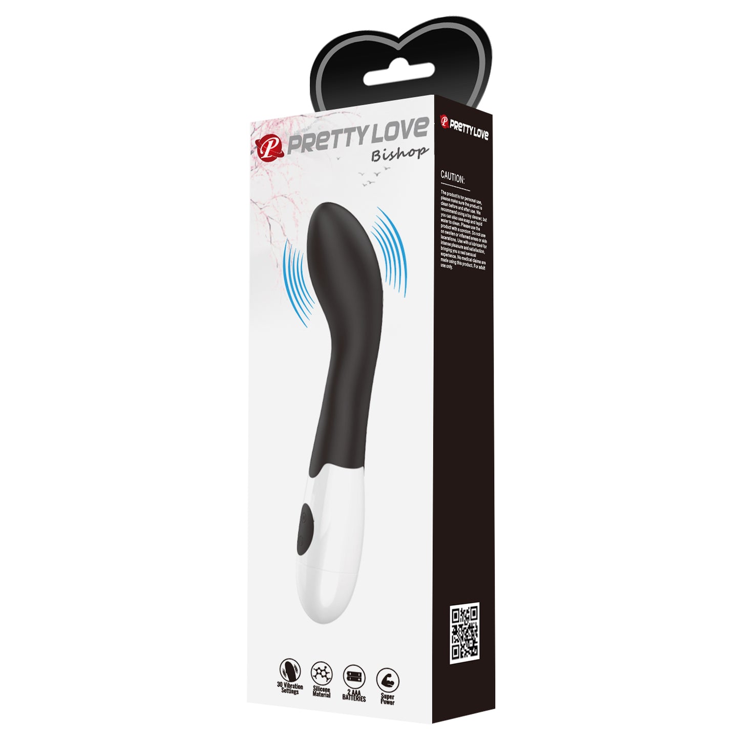 vibratore punto g bishop nero pretty love