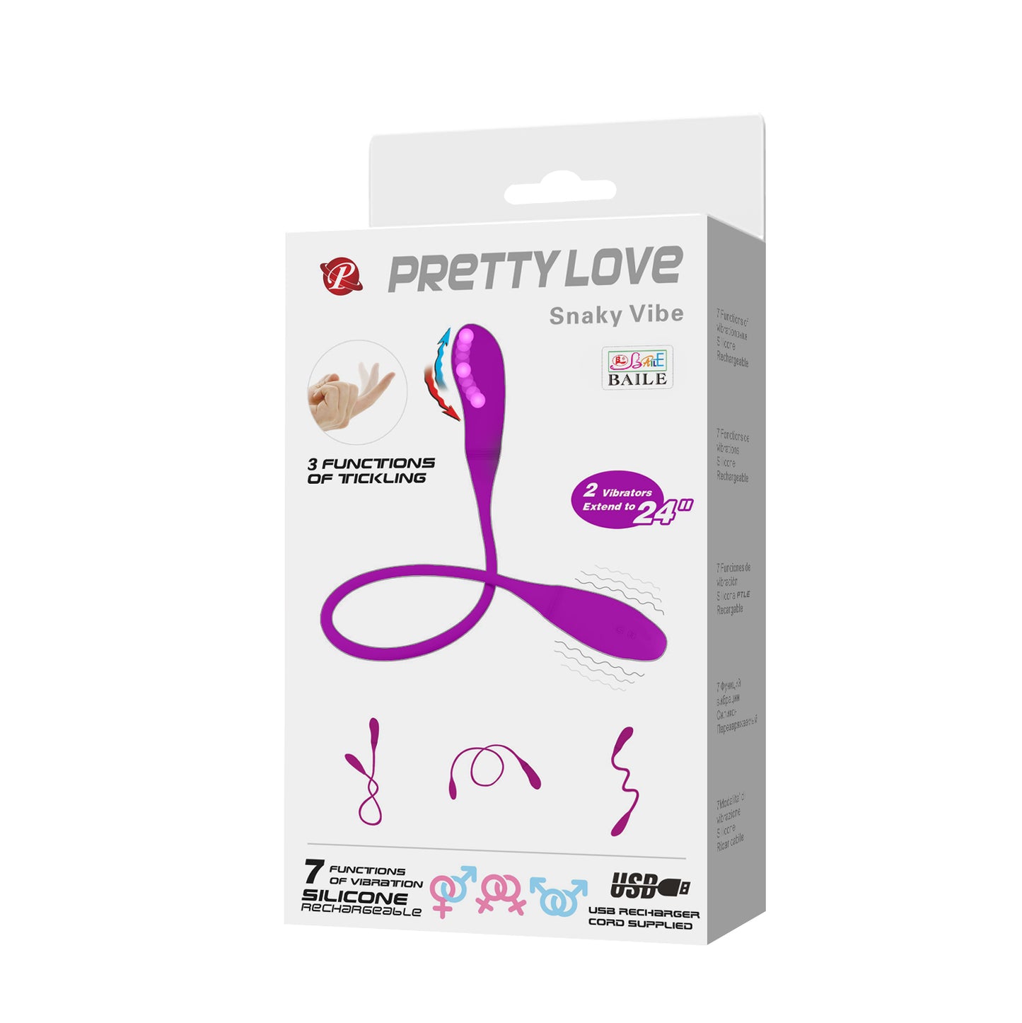 vibratore doppia stimolazione snaky egg pretty love