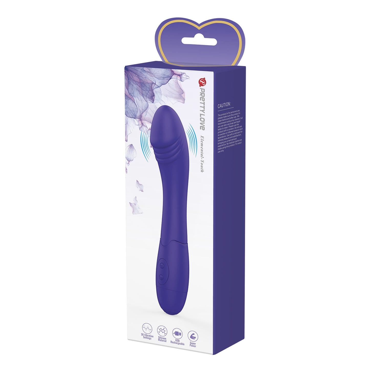 vibratore realistico elemental youth viola pretty love
