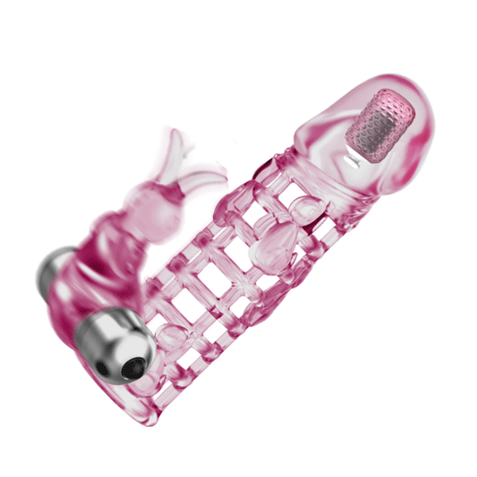 guaina e prolunga pene ultimate love sleeve cobra fucsia trasparente baile