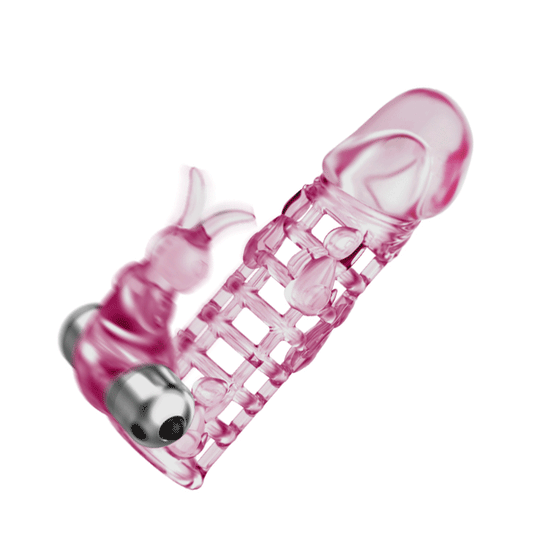 guaina fallica ultimate love sleeve viper fucsia trasparente baile