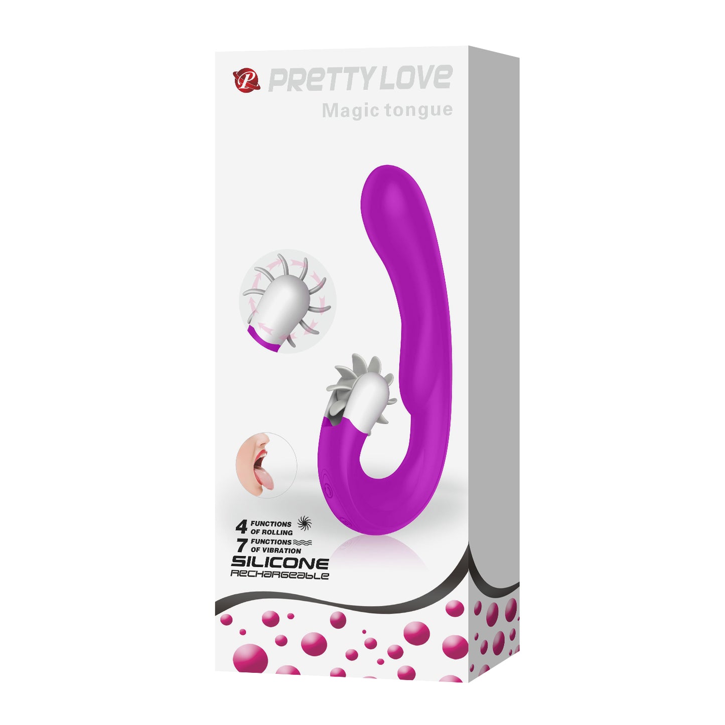 vibratore rabbit magic tongue fucsia pretty love