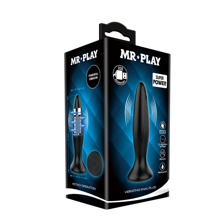 vibratore anale pulse point nero mr play