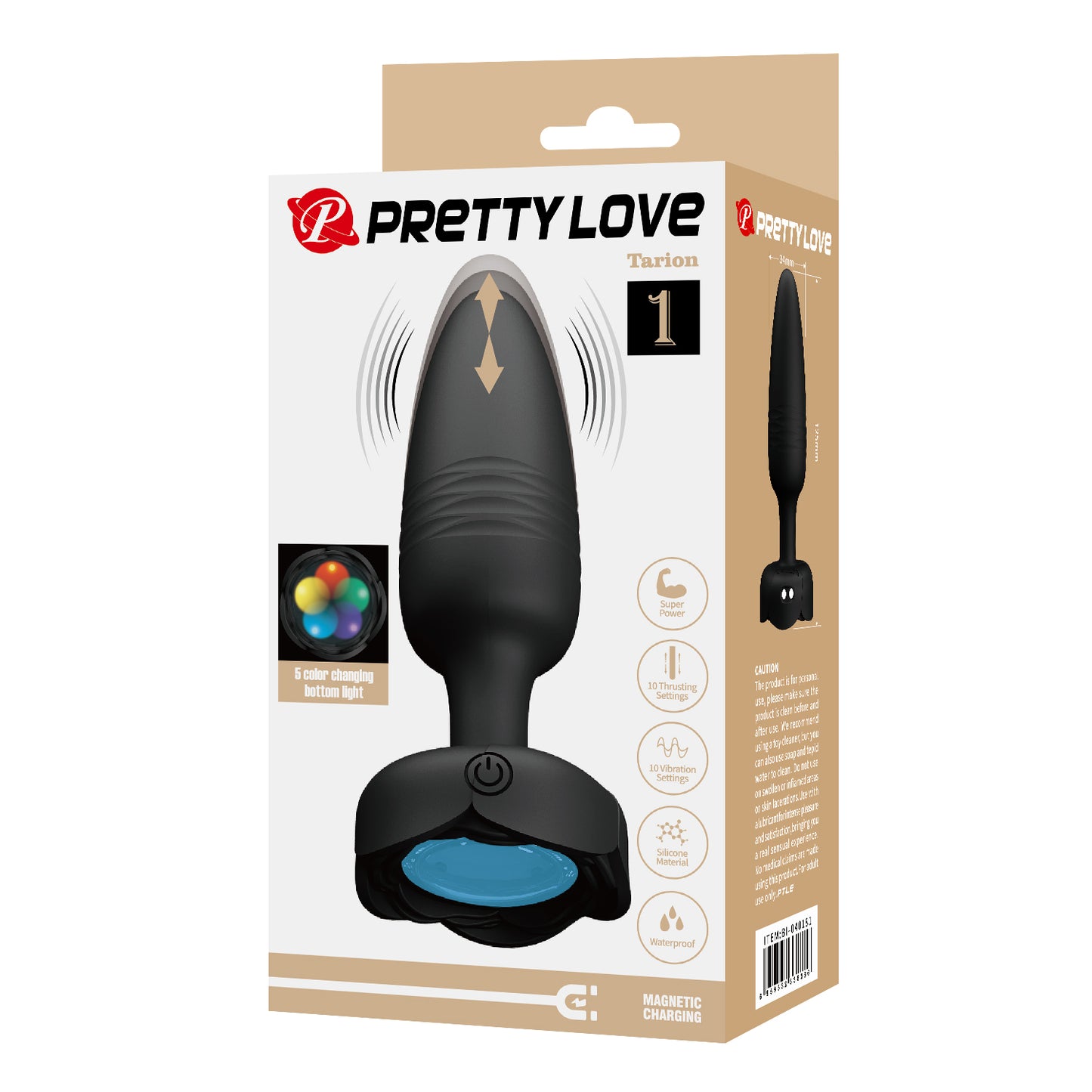 vibratore anale tarion nero pretty love