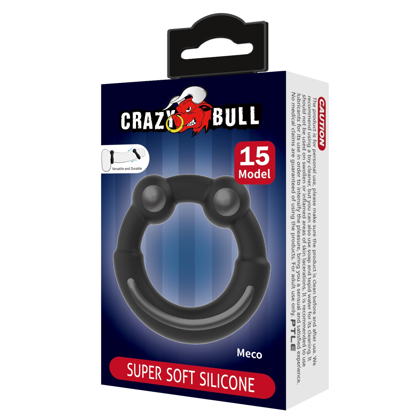 anello fallico meco nero crazy bull