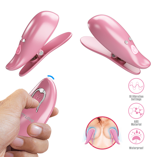 pinzette per capezzoli vibranti cayley rosa pretty love