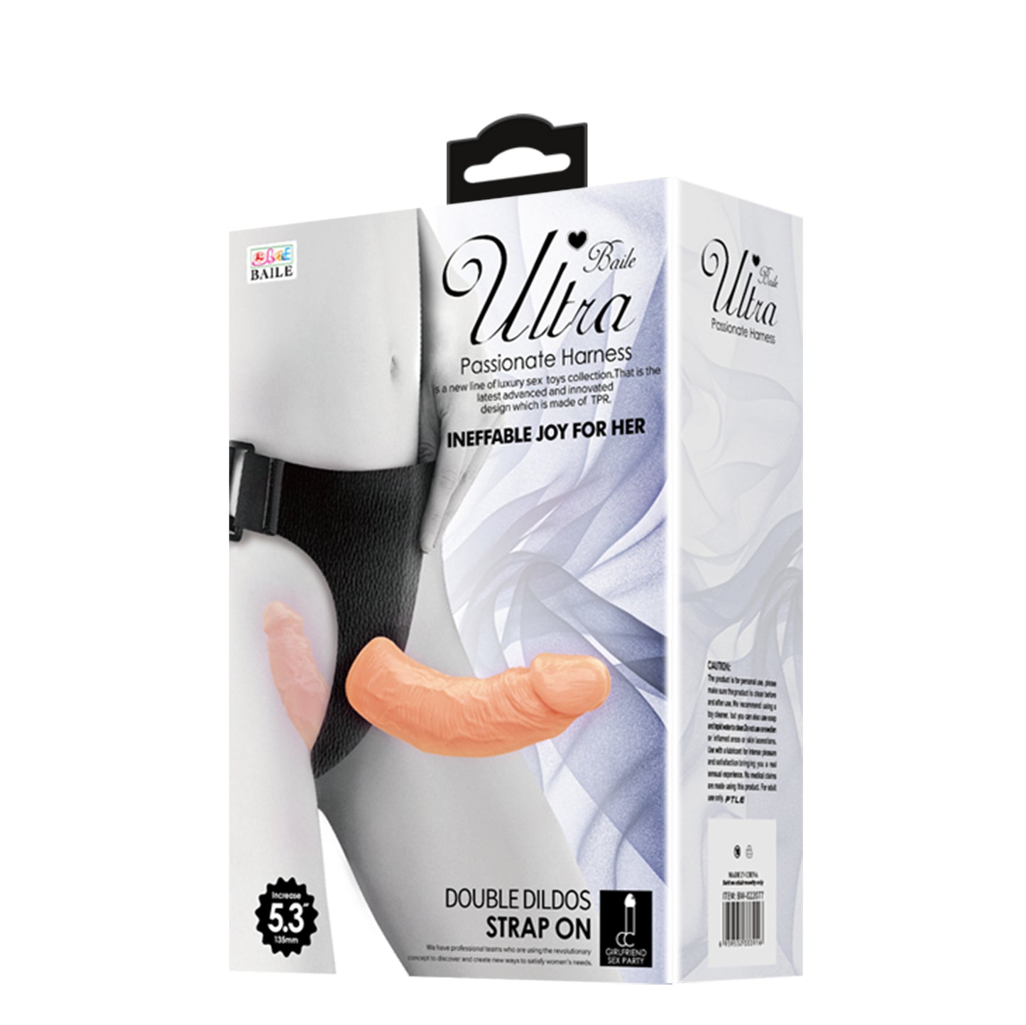 strap on doppio ultra pleasure for her rosa flesh baile