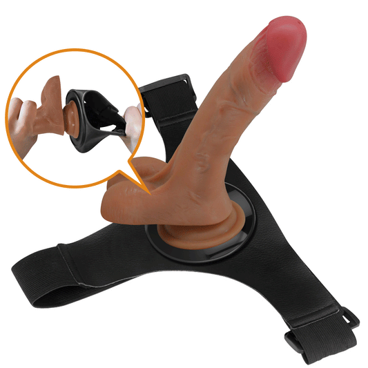 strap on vibrante oher marrone chiaro pretty love