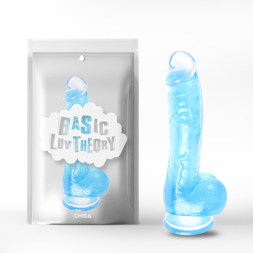 dildo realistico erotic bliss blu trasparente chisa