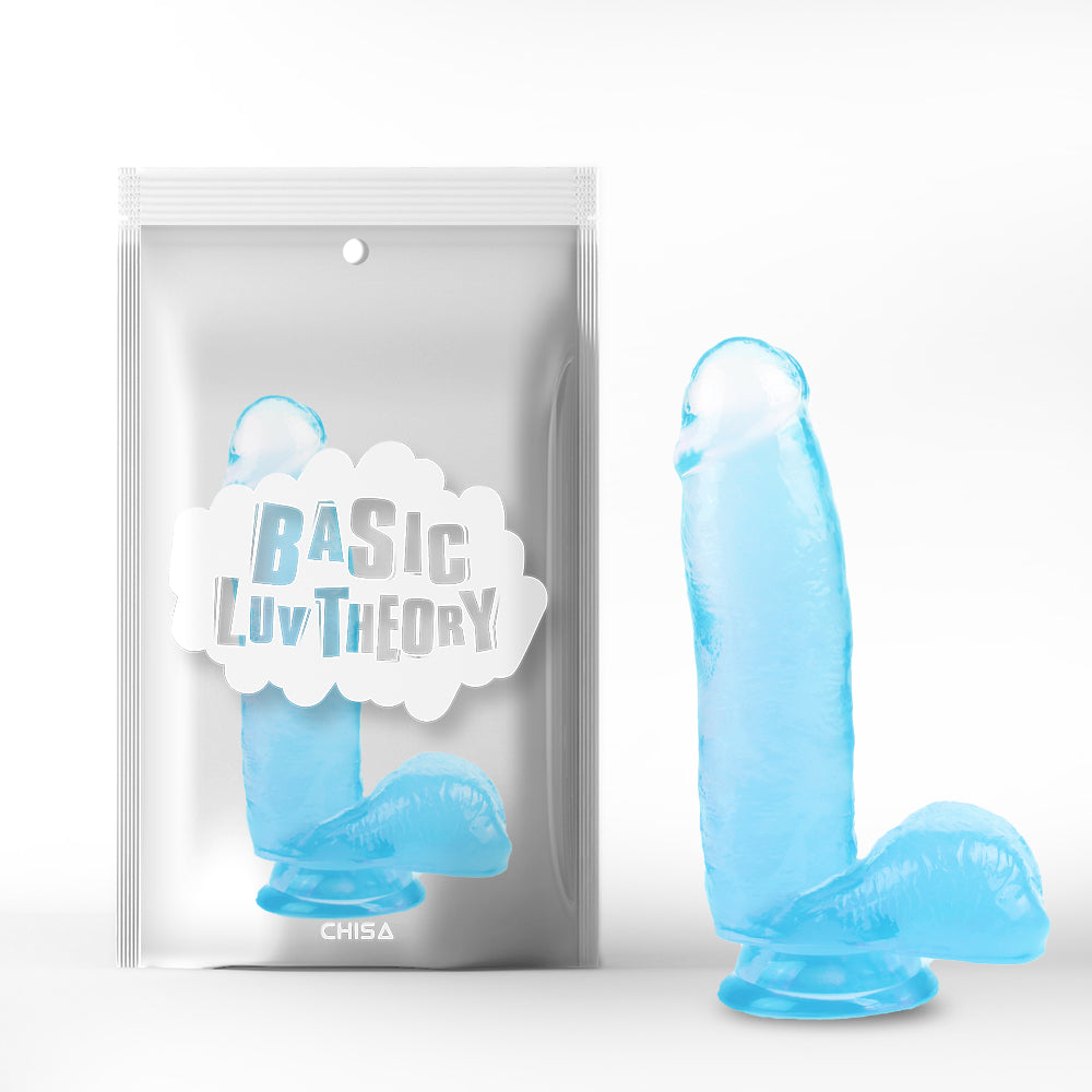 dildo realistico sexy fantasy blu trasparente chisa