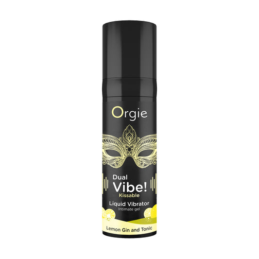 vibratore liquido dual vibe lemon gin and tonic 15ml orgie