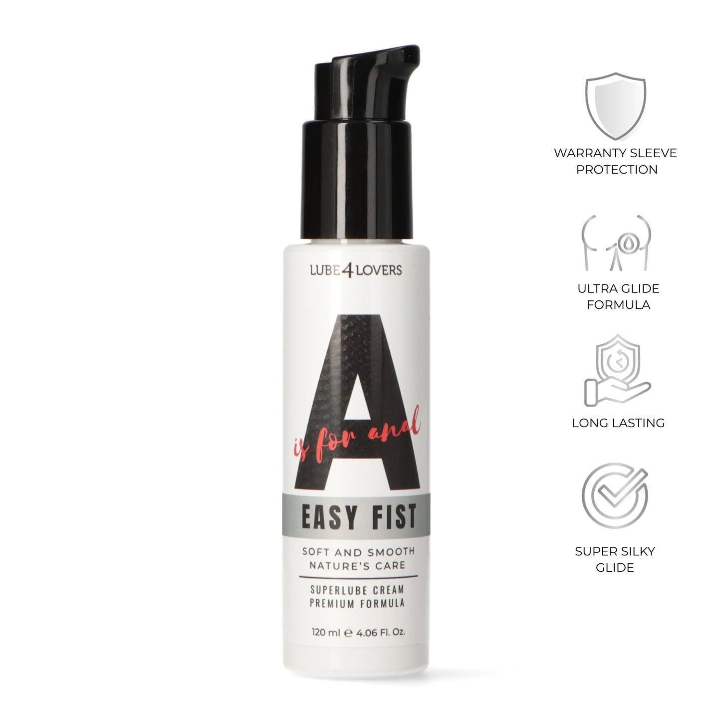 lubrificante anale a is for easy fist 120ml lube4lovers