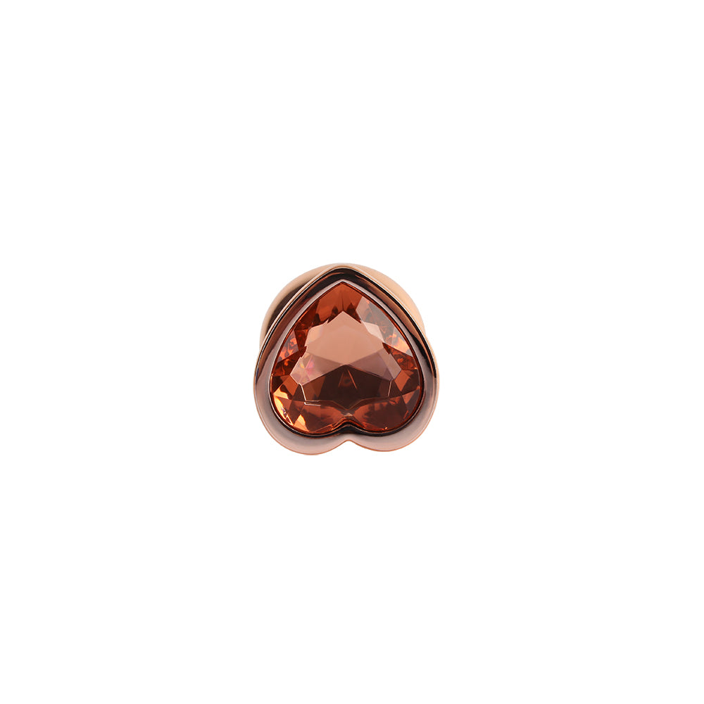 plug anale heart rose gold chisa