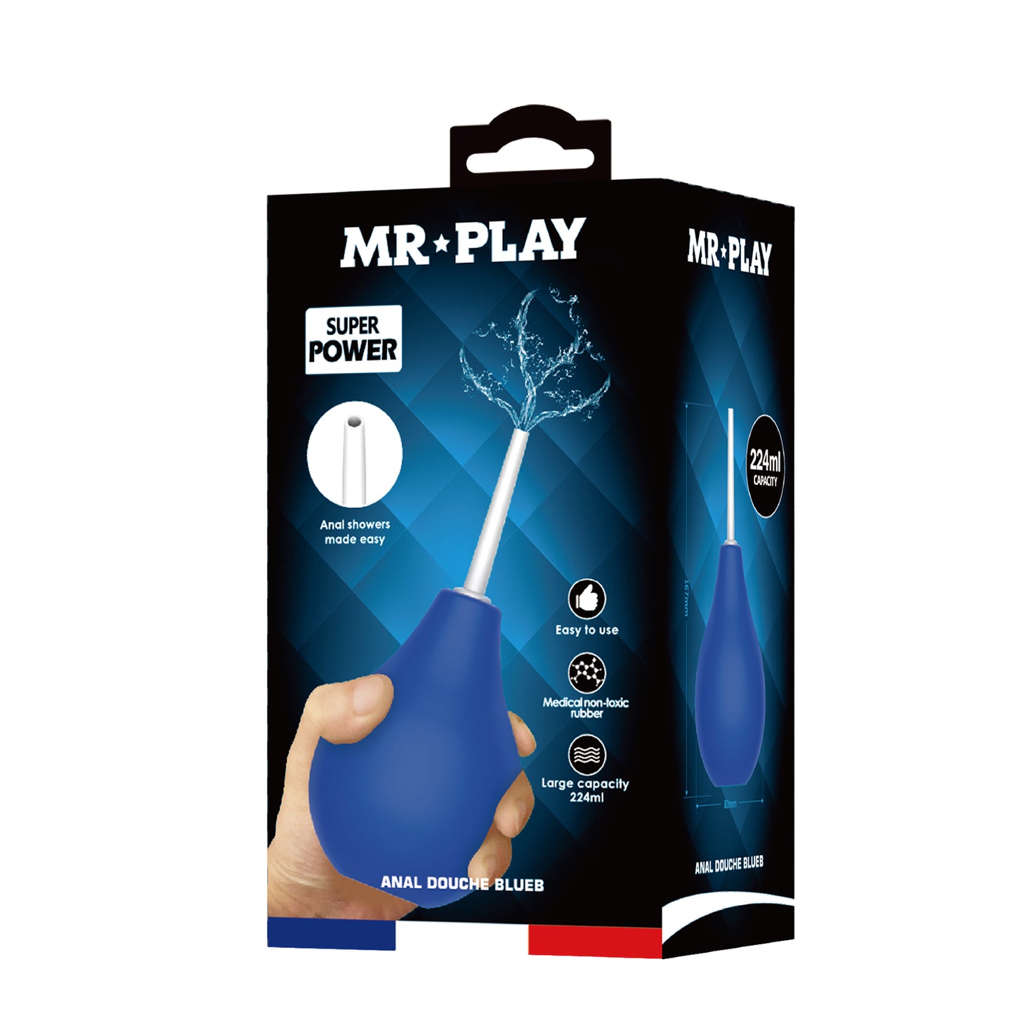 doccia anale hydro bloom blu mr play
