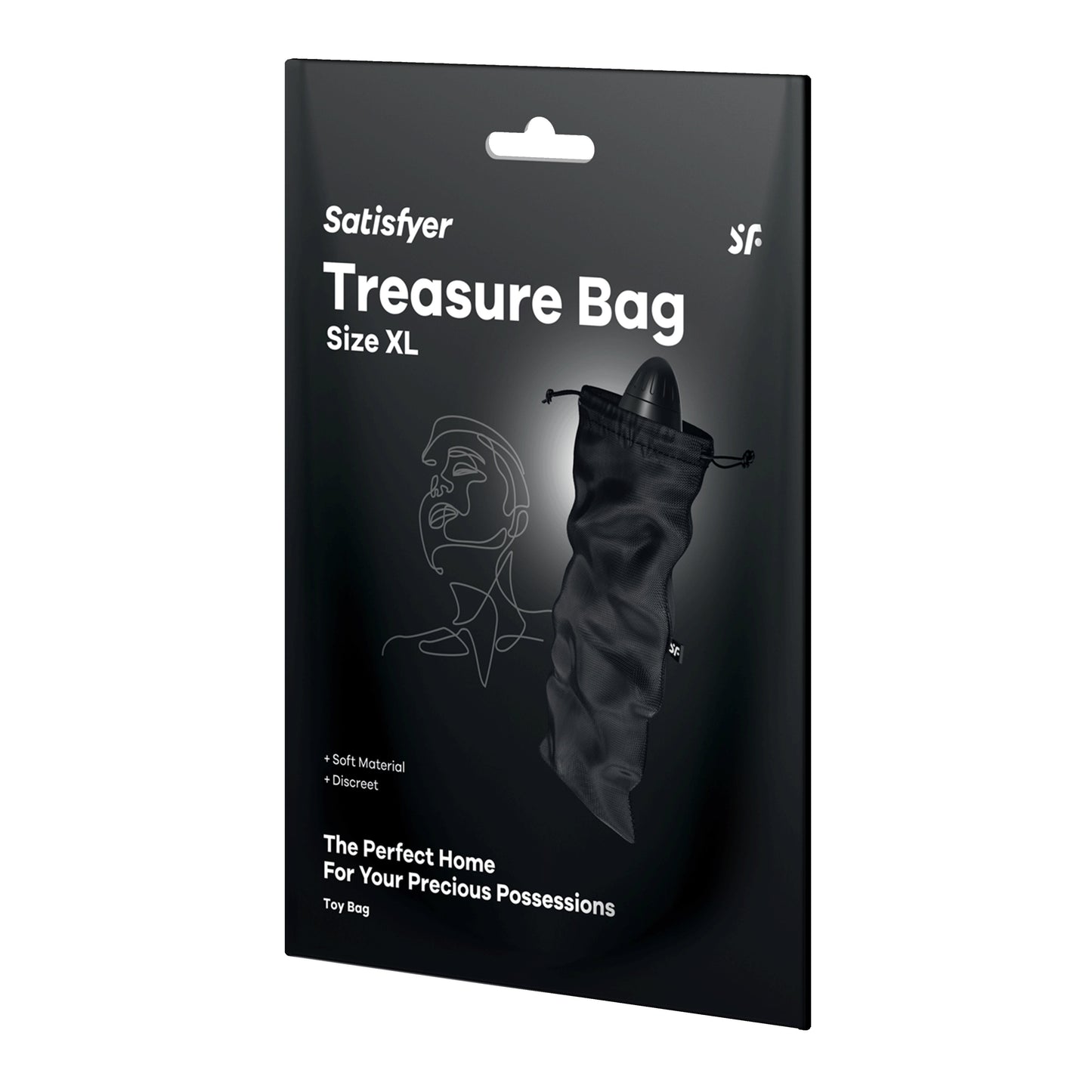 borsa per sex toys treasure bag xl nero satisfyer