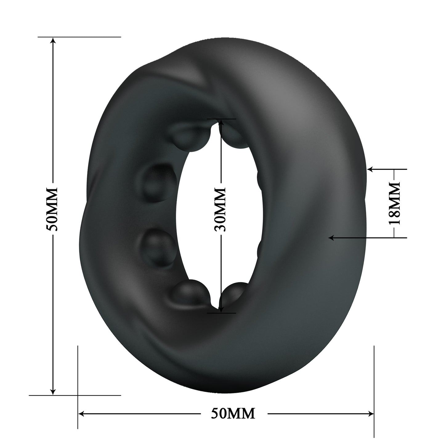 anello fallico daquez nero crazy bull