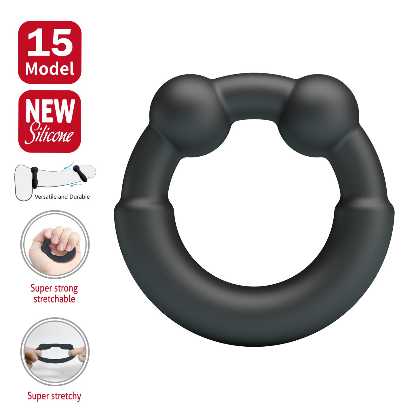anello fallico meco nero crazy bull