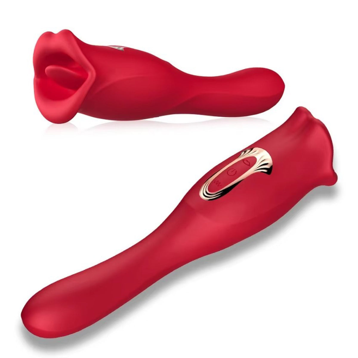 vibratore doppia stimolazione big bite mouth 2 rosso b series
