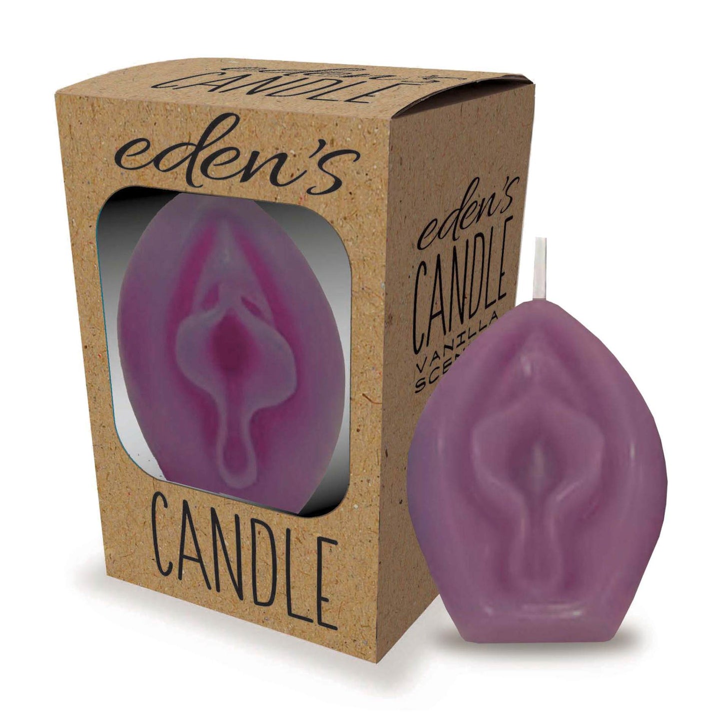 candela profumata vulva purple vaniglia