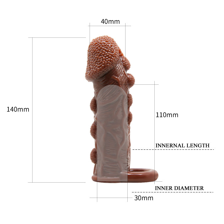 guaina e prolunga pene brave man alien marrone chiaro baile