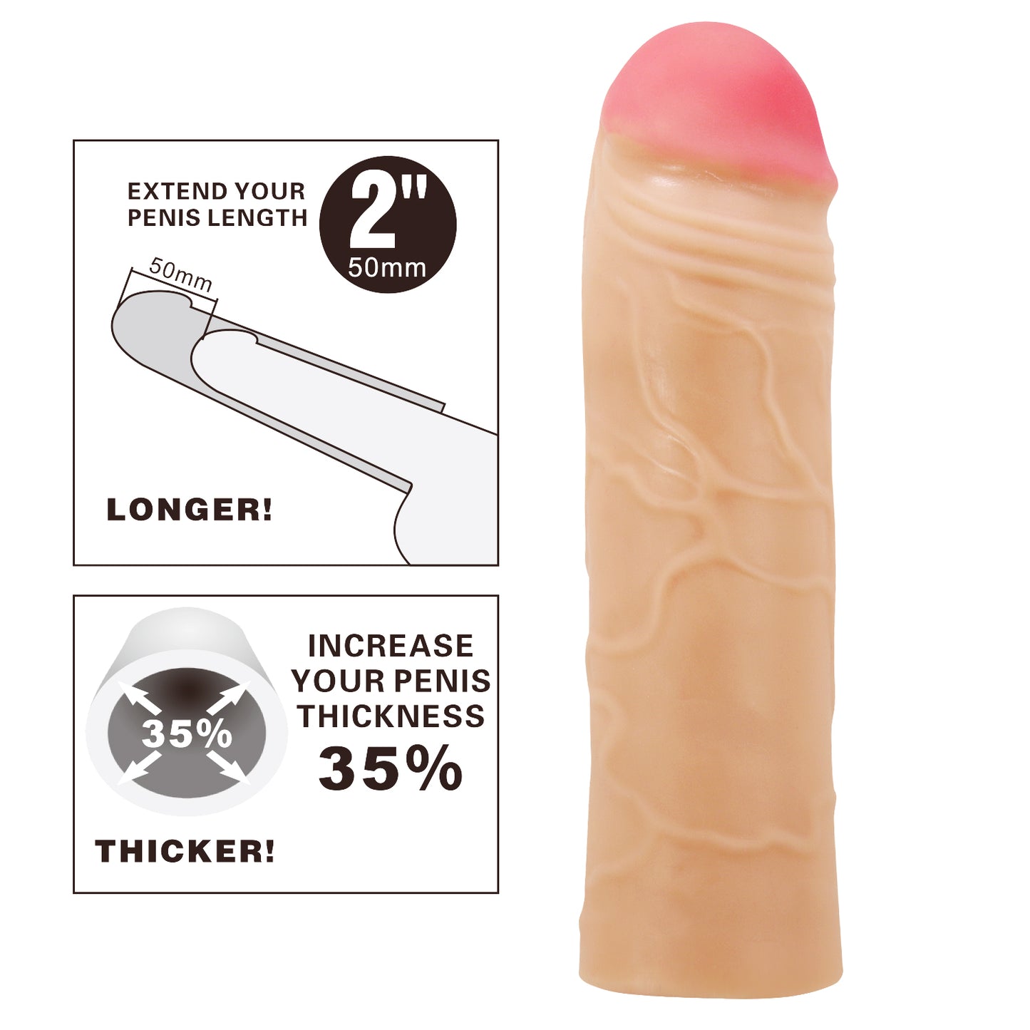 guaina fallica chane rosa flesh pretty love
