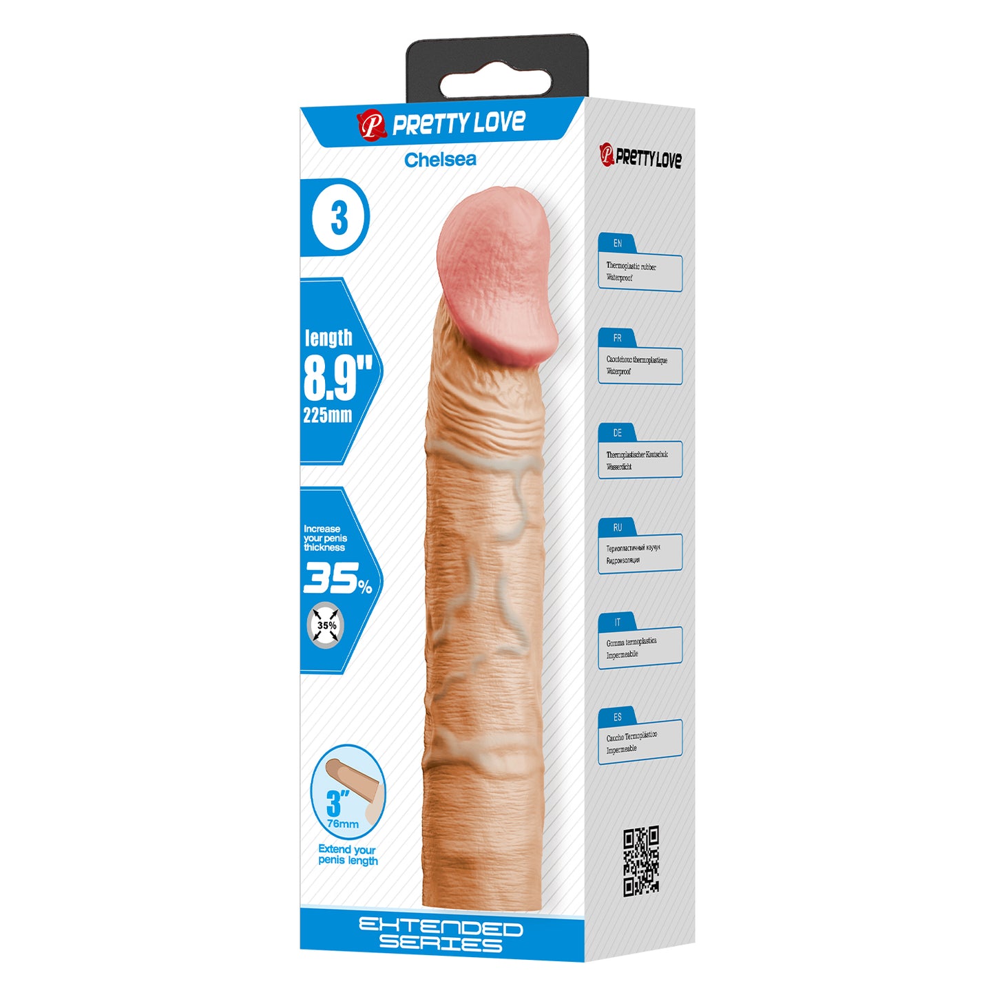 guaina e prolunga pene derek rosa flesh pretty love