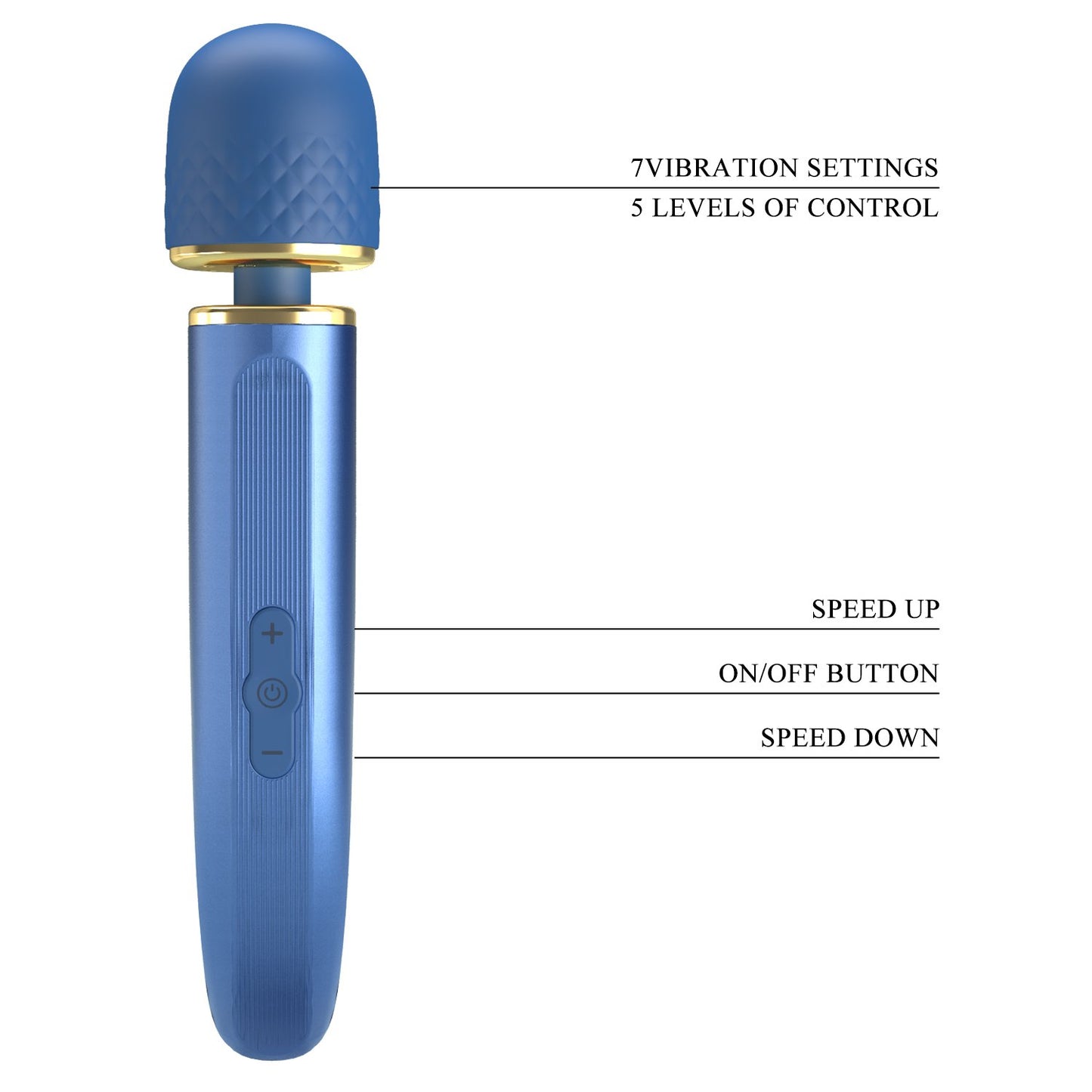 magic wand luxury small blu pretty love